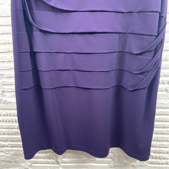 cb established 1962 Violet Sleeveless Sheath Cocktail Dress Sequin Lace Size 16 - Picture 6 of 14